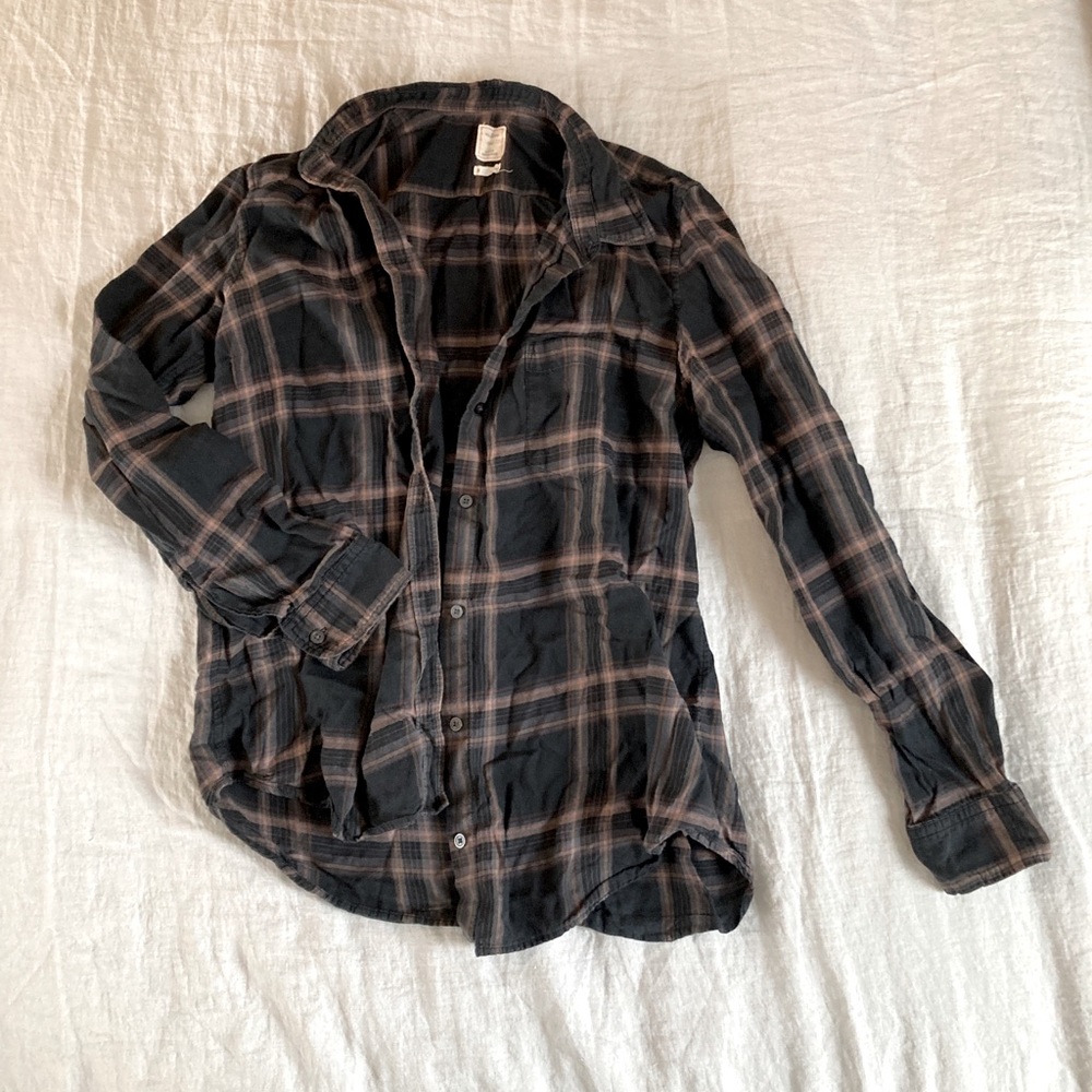 Gap Light Cotton Plaid Shirt